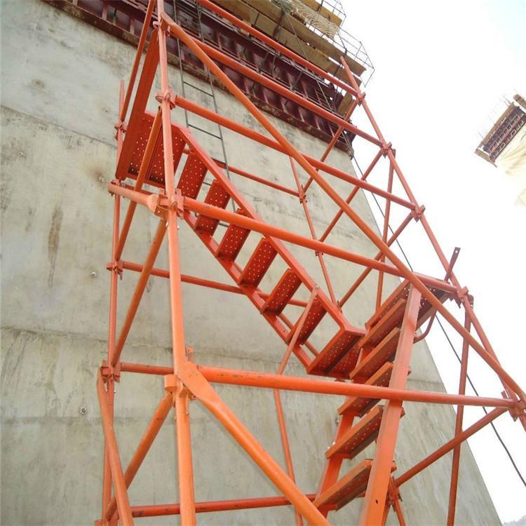 施工人行通道安全爬梯 工地建筑器材 大型安全梯籠 按時(shí)發(fā)貨